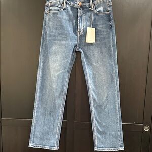 MOTHER Straight Leg Jeans - Light Blue